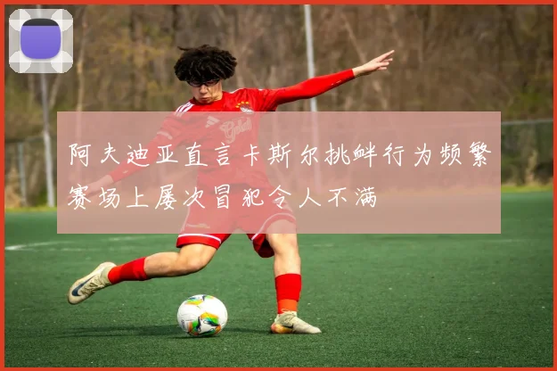 阿夫迪亚直言卡斯尔挑衅行为频繁赛场上屡次冒犯令人不满
